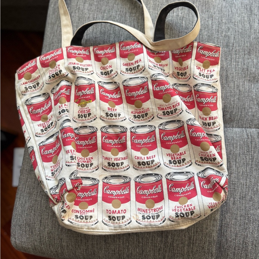 Uniqlo Campbell's Soup Print Tote Bag - Red and Cream